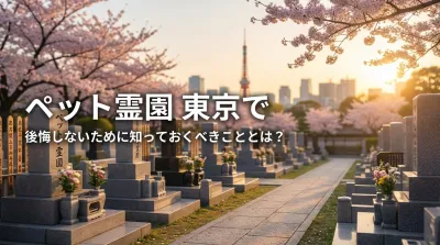 ペット霊園 東京で後悔しないために知っておくべきこととは？