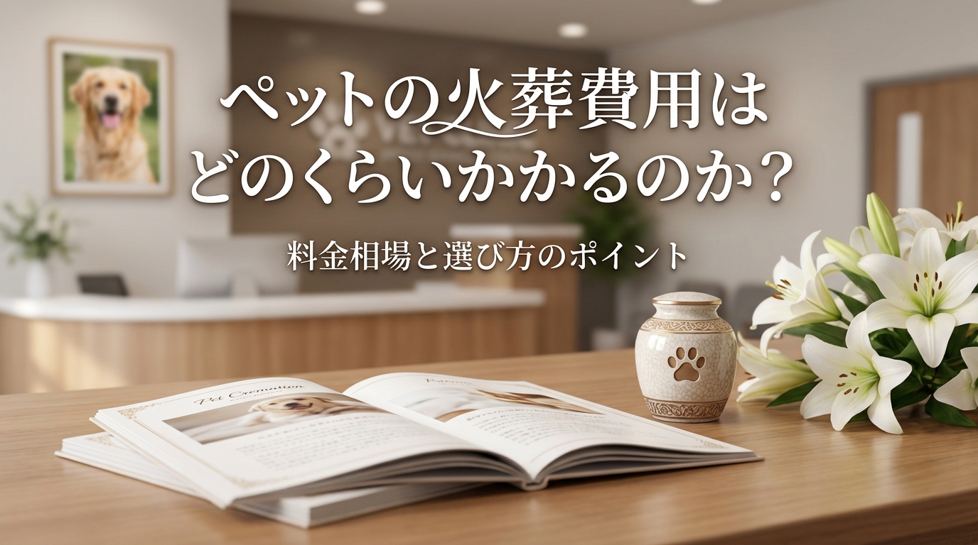 ペットの火葬費用はどのくらいかかるのか？