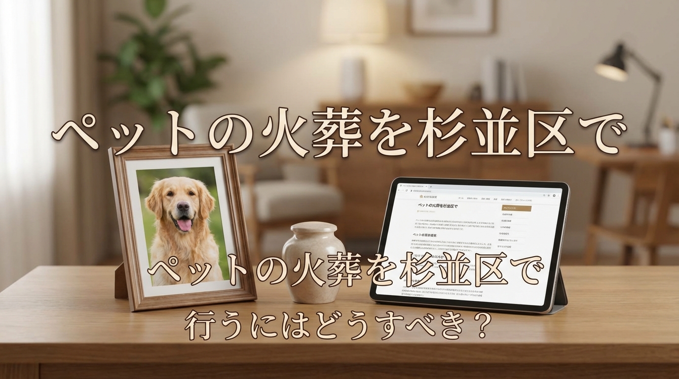 ペットの火葬を杉並区で行うにはどうすべき？