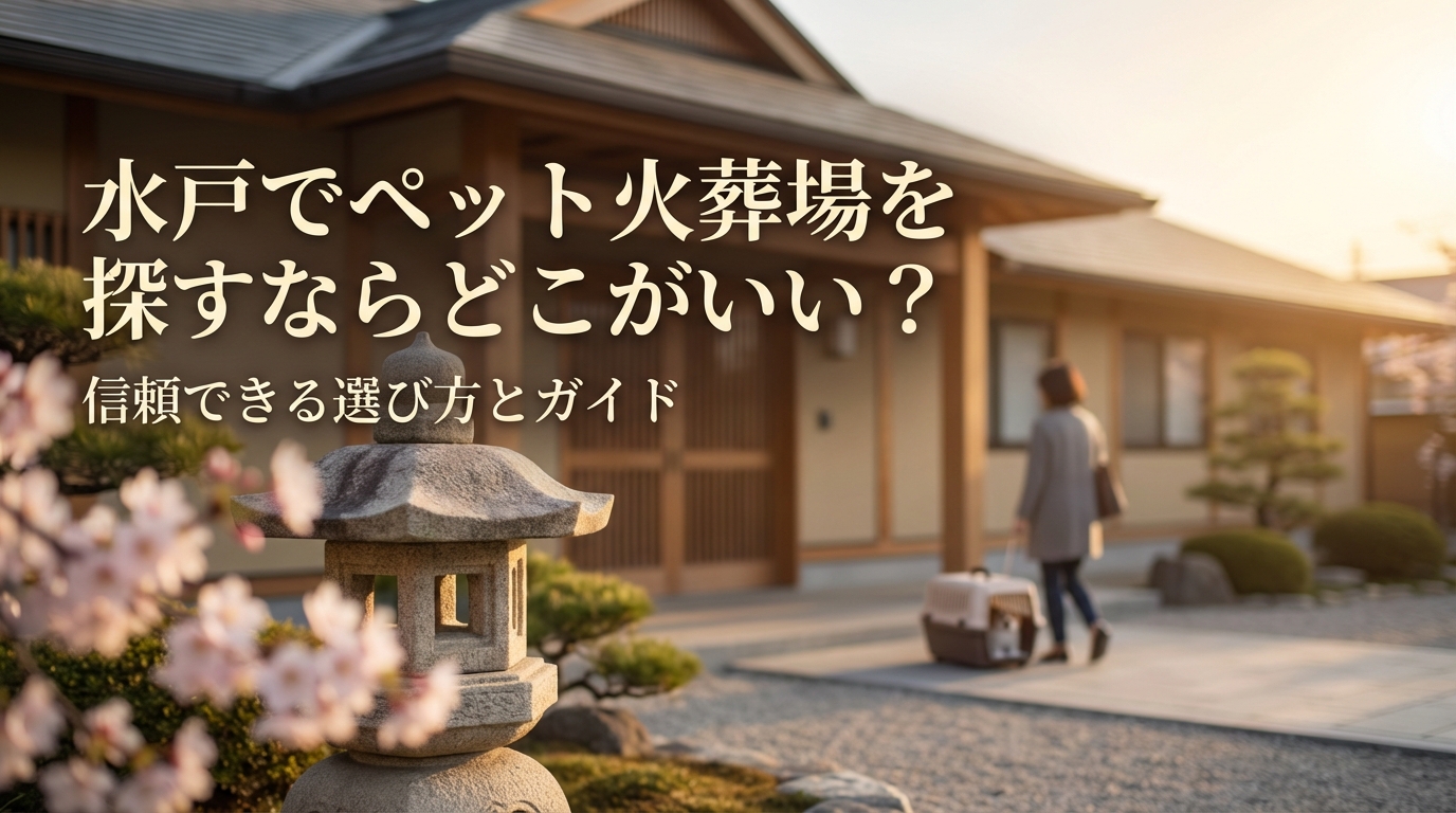 水戸でペット火葬場を探すならどこがいい?