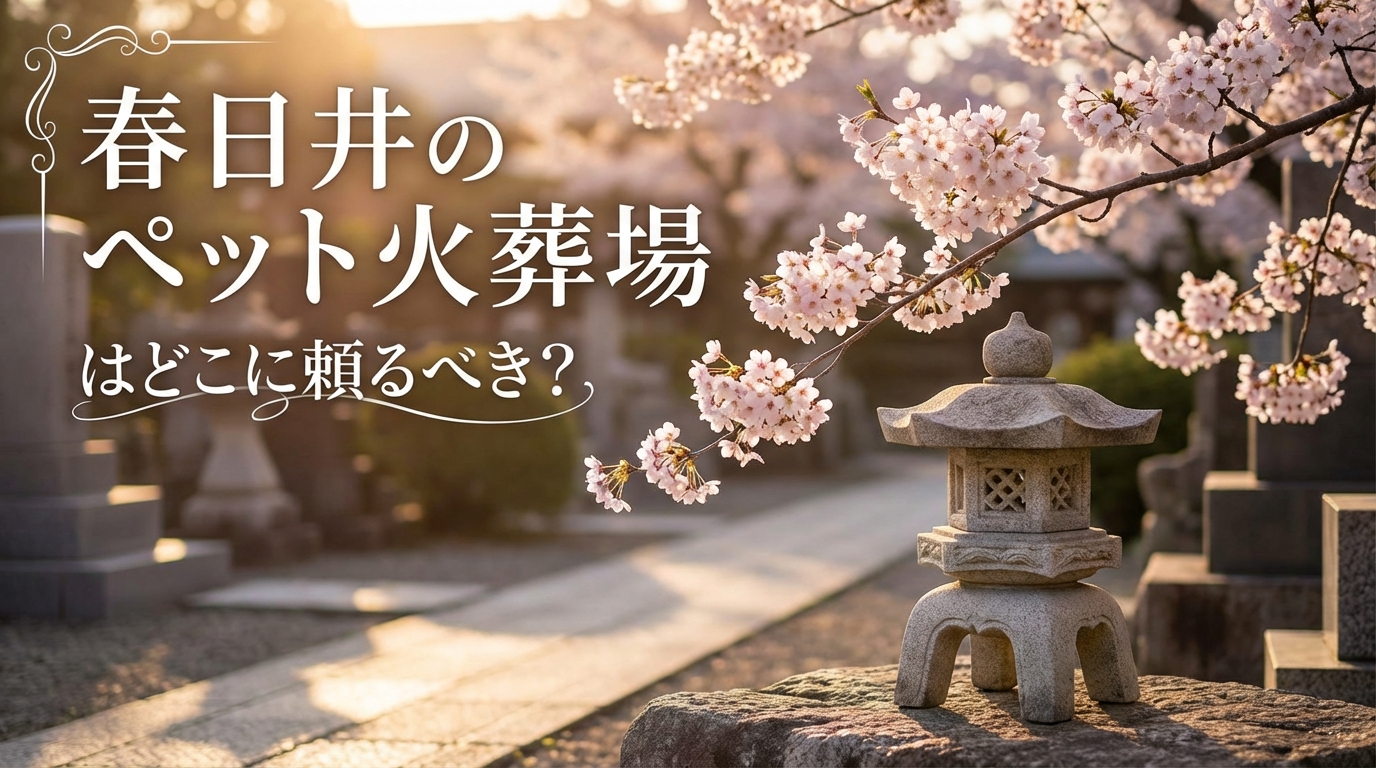 春日井のペット火葬場はどこに頼るべき？
