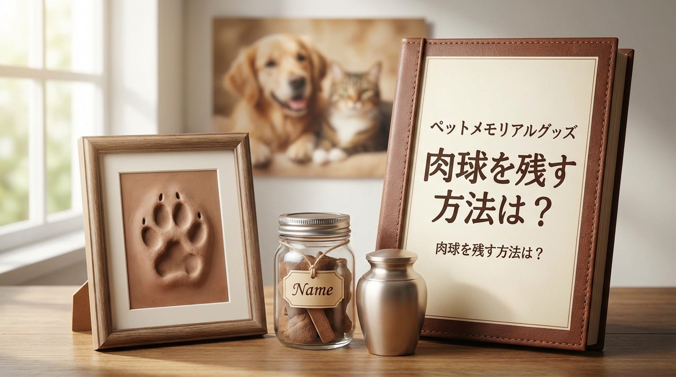 ペットメモリアルグッズ 肉球を残す方法は？