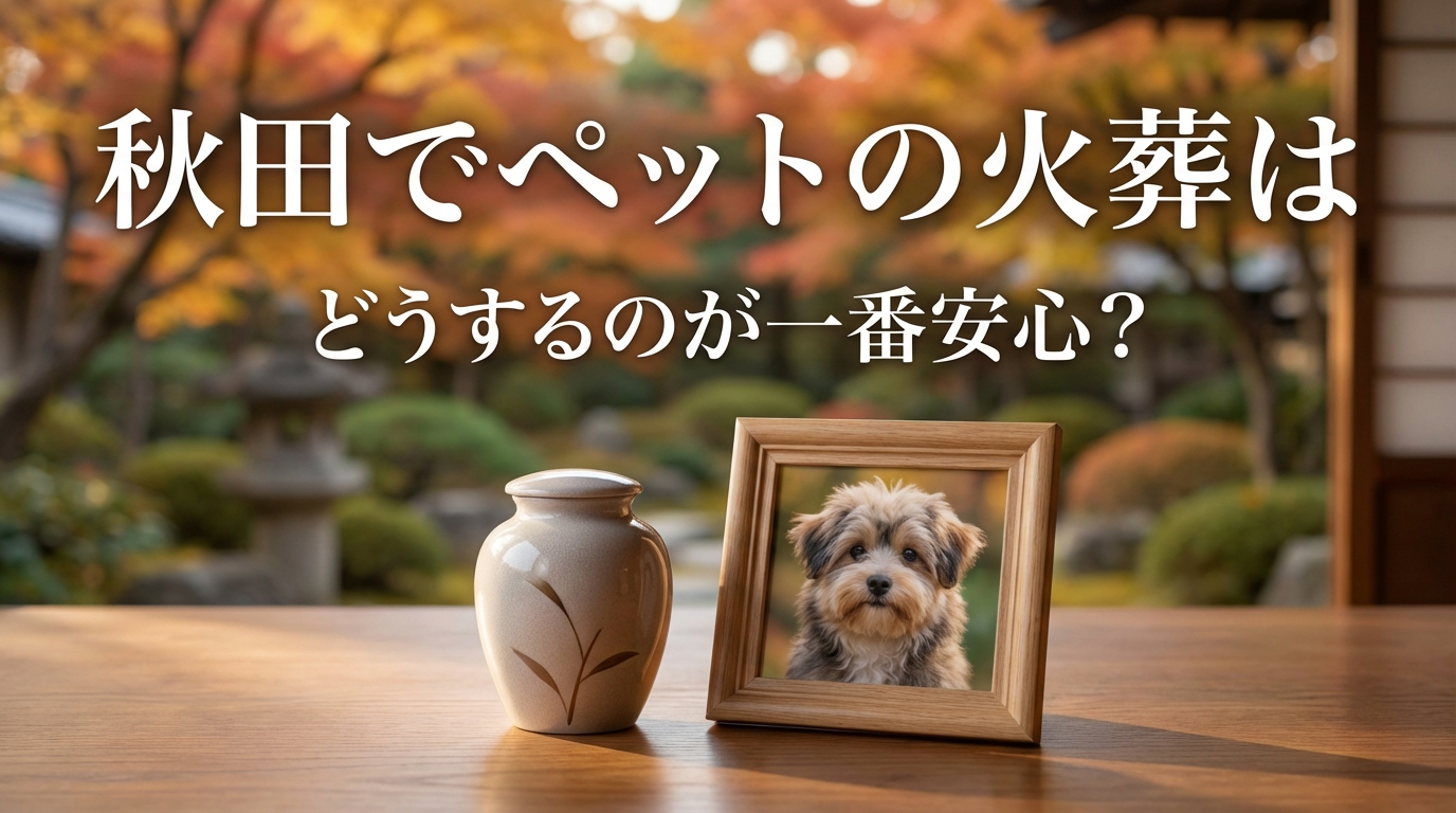 秋田でペットの火葬はどうするのが一番安心？