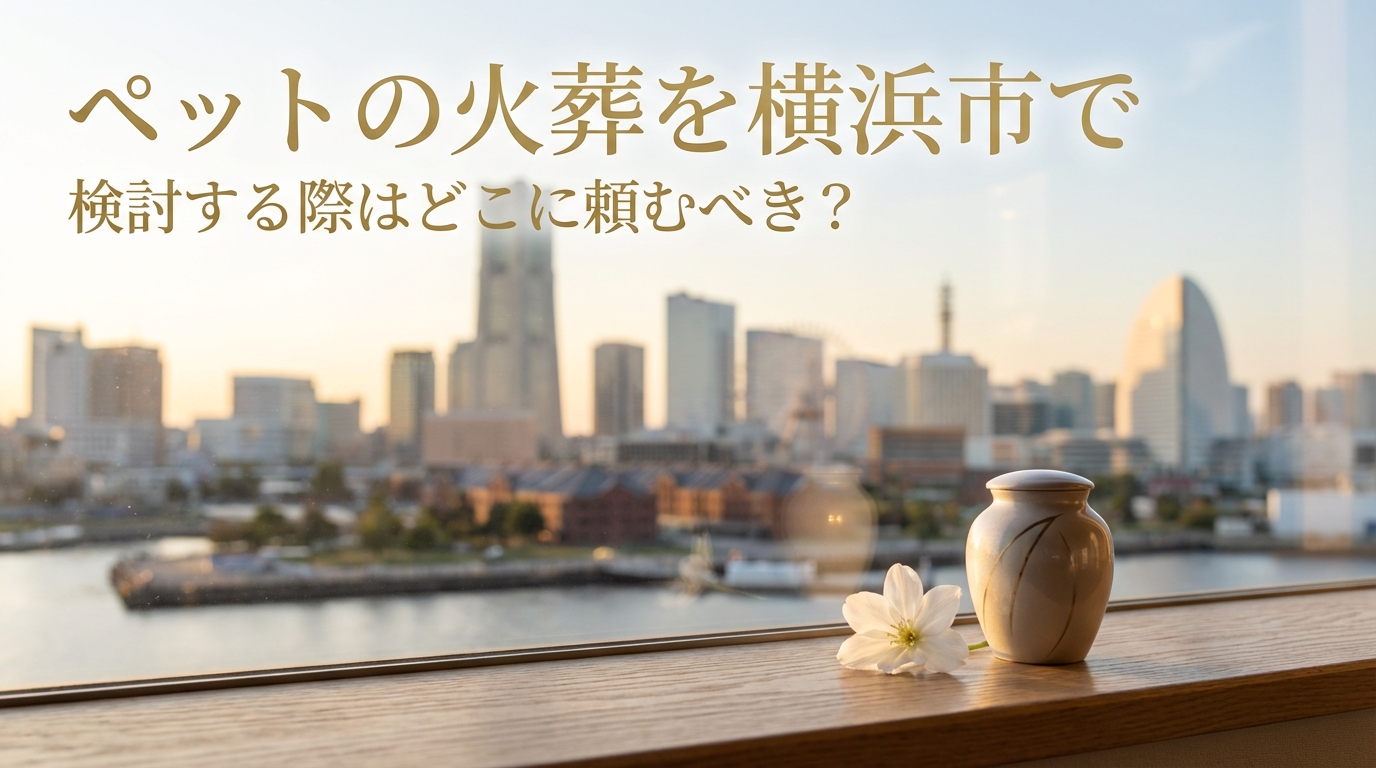 ペットの火葬を横浜市で検討する際はどこに頼むべき?