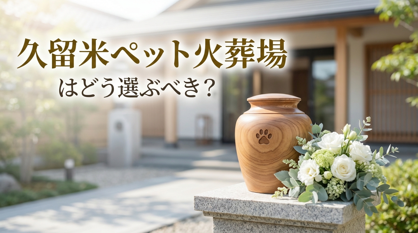 久留米ペット火葬場はどう選ぶべき?