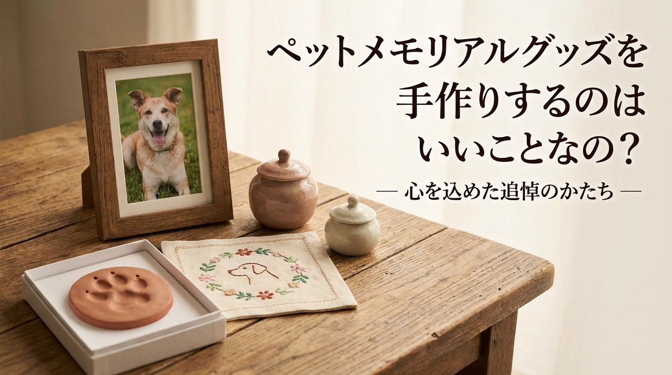 ペットメモリアルグッズを手作りするのはいいことなの？