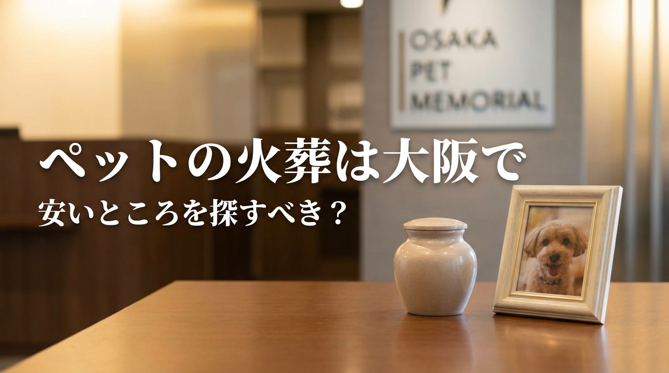 ペットの火葬は大阪で安いところを探すべき？