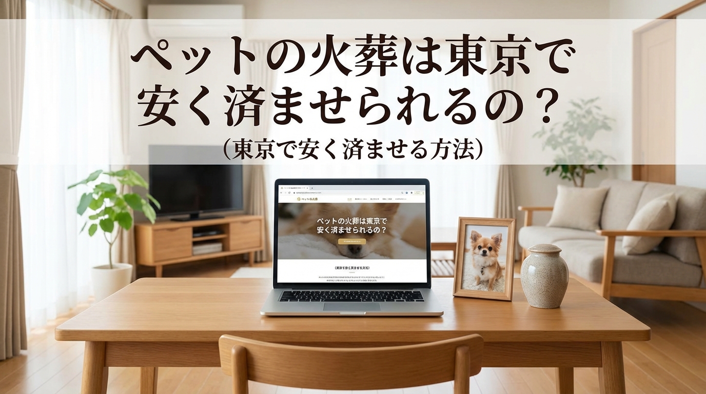 ペットの火葬は東京で安く済ませられるの？