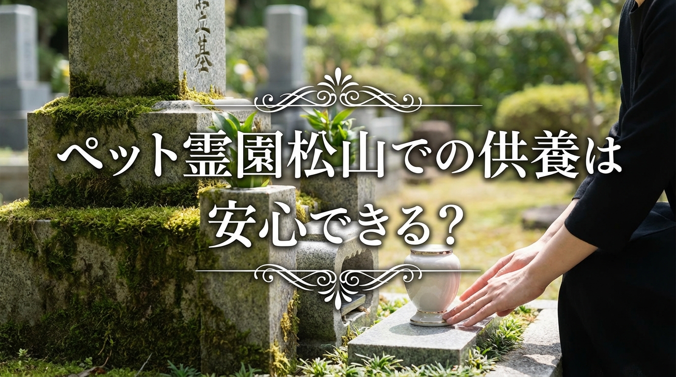 ペット霊園松山での供養は安心できる？