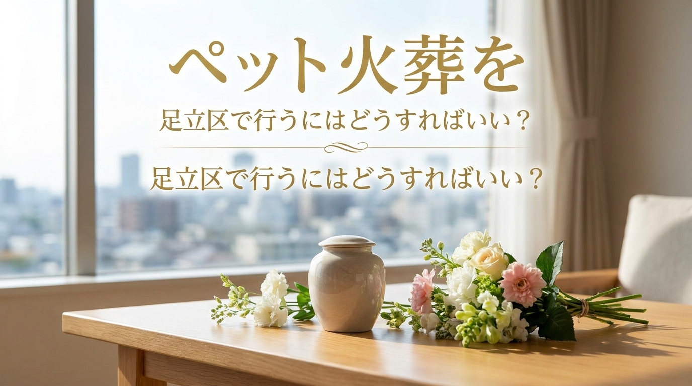 ペット火葬を足立区で行うにはどうすればいい？