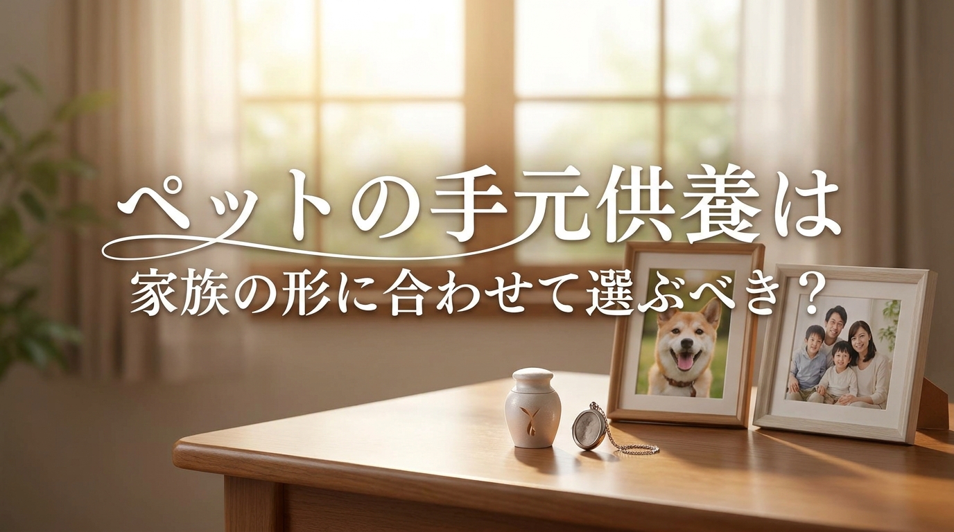 ペットの手元供養は家族の形に合わせて選ぶべき？