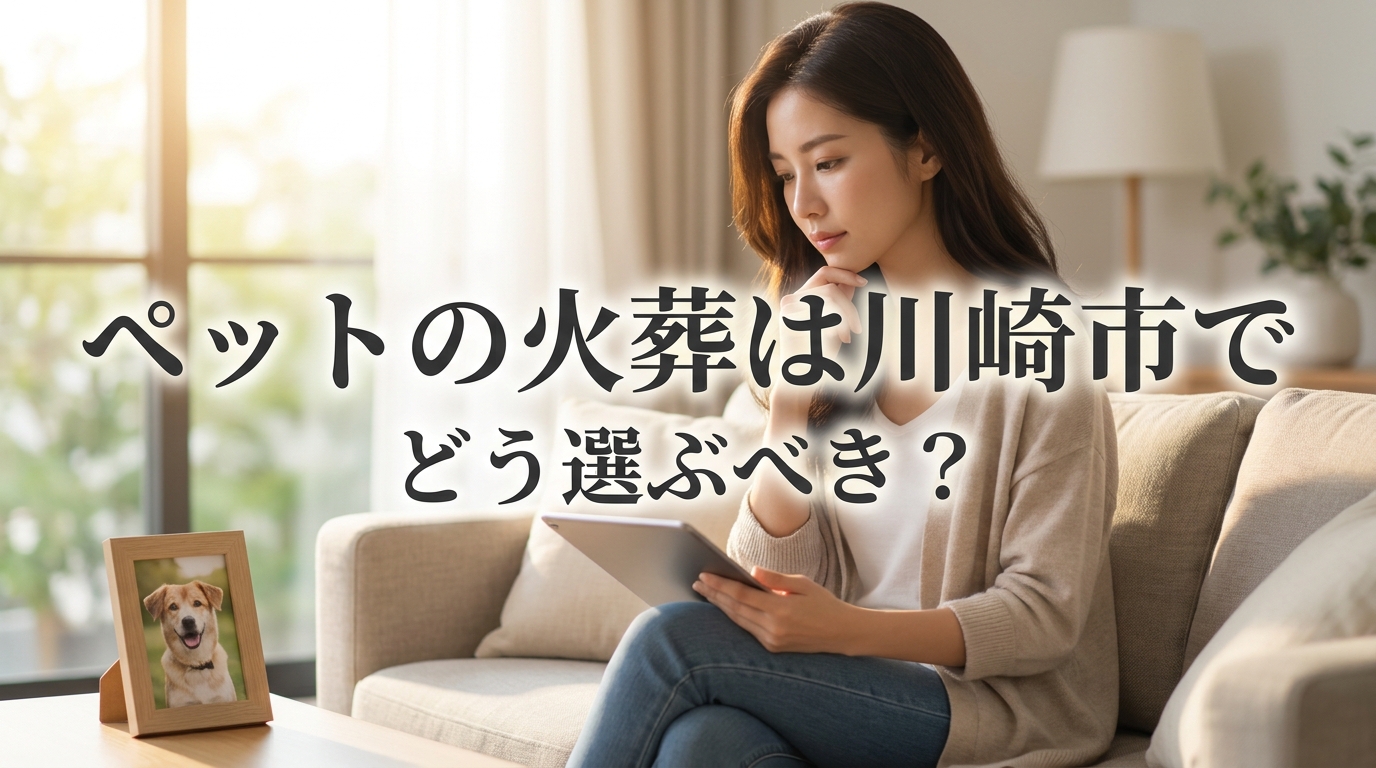 ペットの火葬は川崎市でどう選ぶべき？