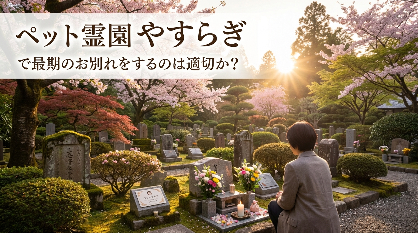 ペット霊園 やすらぎで最期のお別れをするのは適切か？