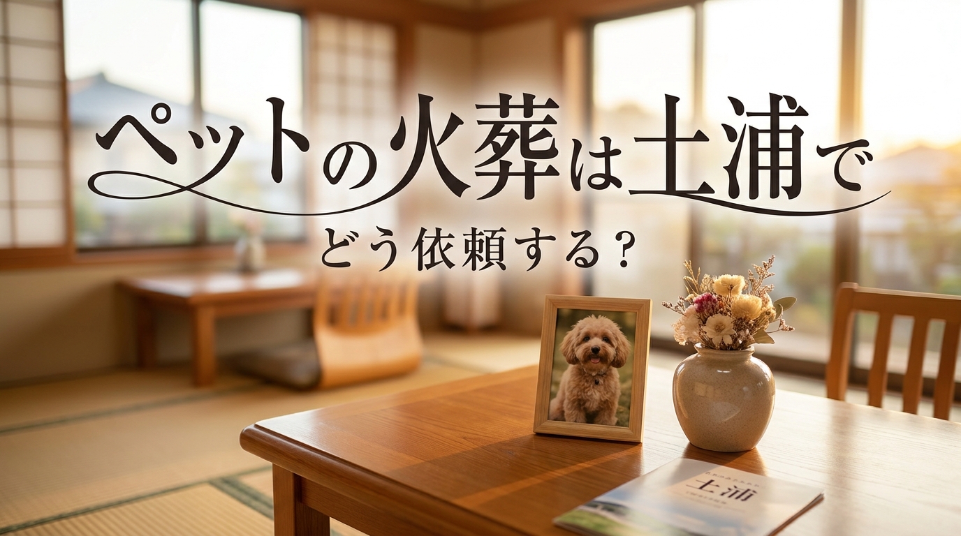ペットの火葬は土浦でどう依頼する？
