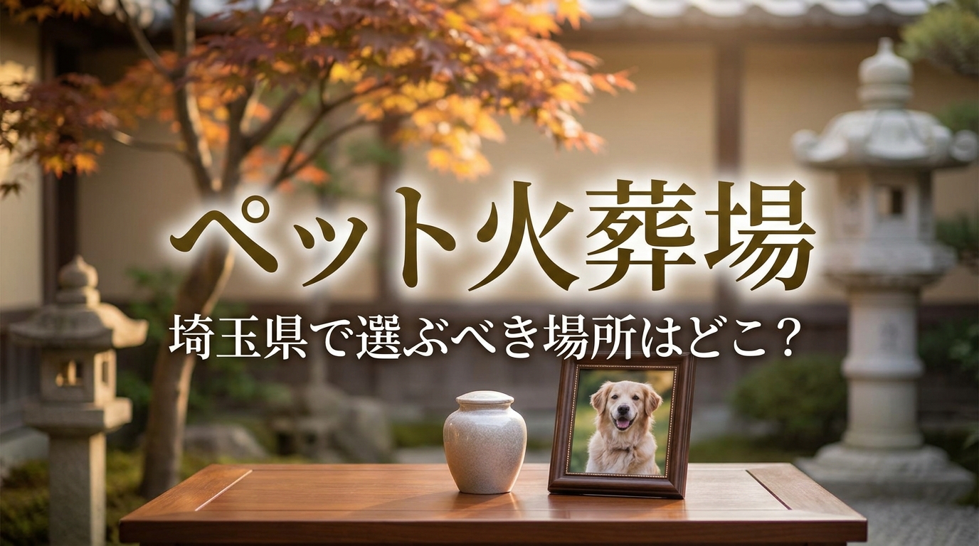 ペット火葬場 埼玉県で選ぶべき場所はどこ？