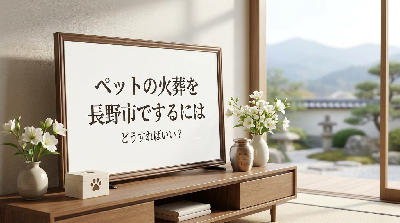 ペットの火葬を長野市でするにはどうすればいい？