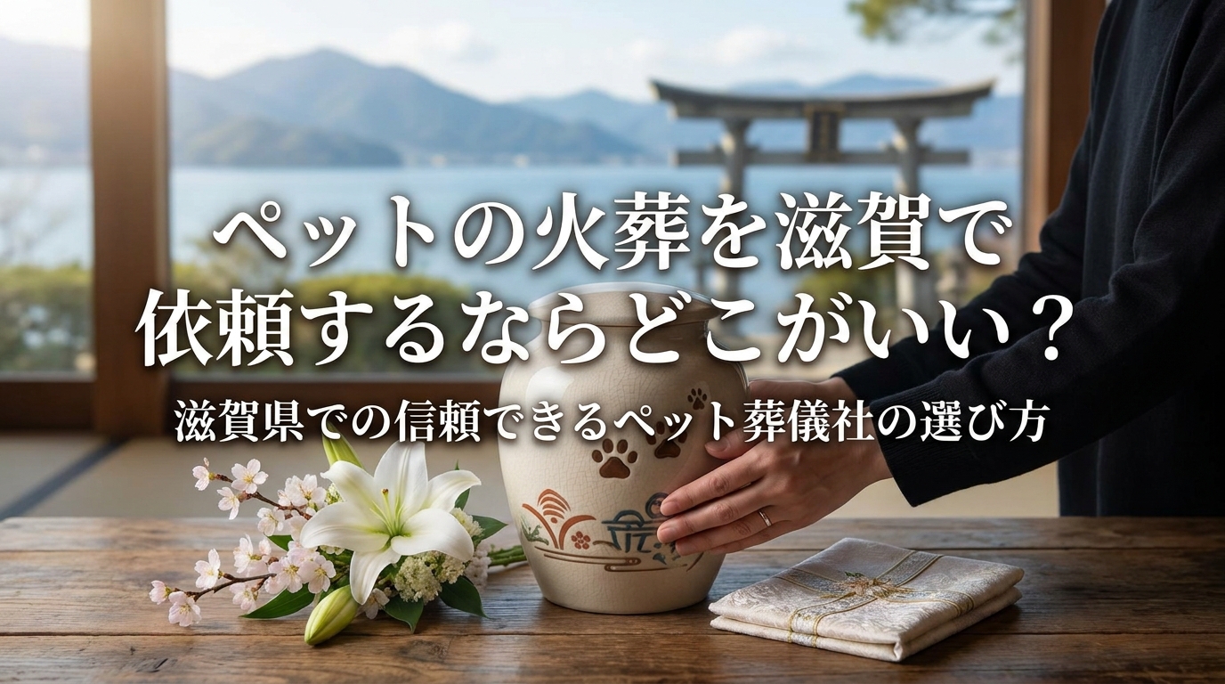 ペットの火葬を滋賀で依頼するならどこがいい？