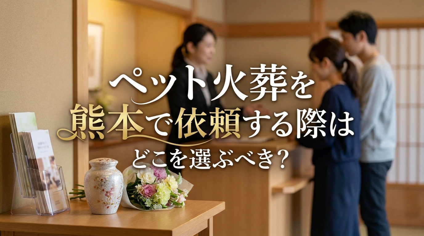ペット火葬を熊本で依頼する際はどこを選ぶべき？