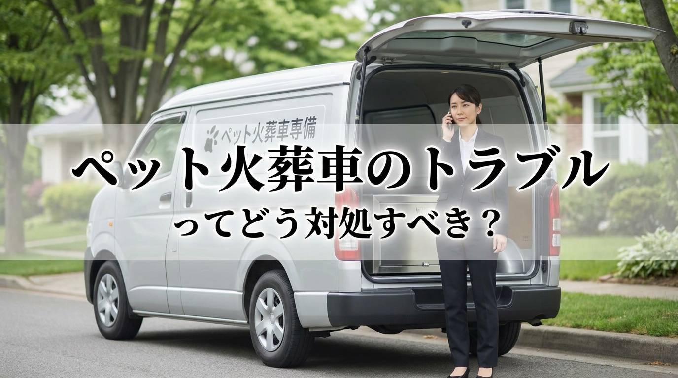 ペット火葬車のトラブルってどう対処すべき？