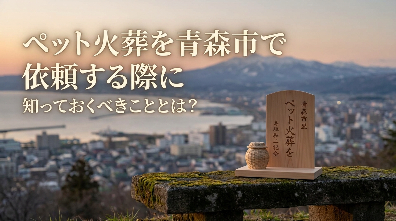 ペット火葬を青森市で依頼する際に知っておくべきこととは？