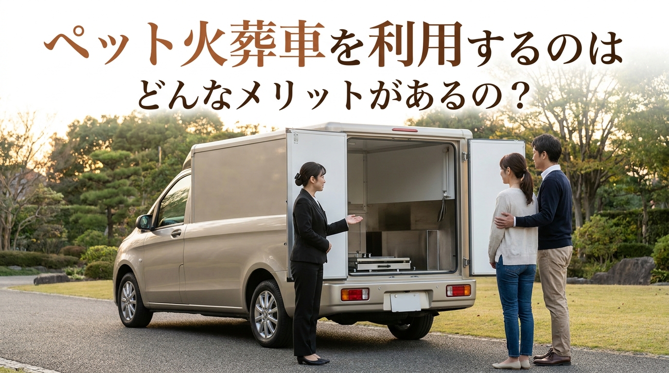 ペット火葬車を利用するのはどんなメリットがあるの？