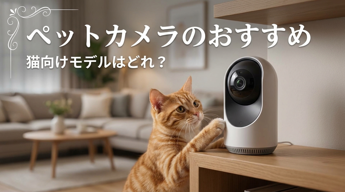 ペットカメラのおすすめ猫向けモデルはどれ？