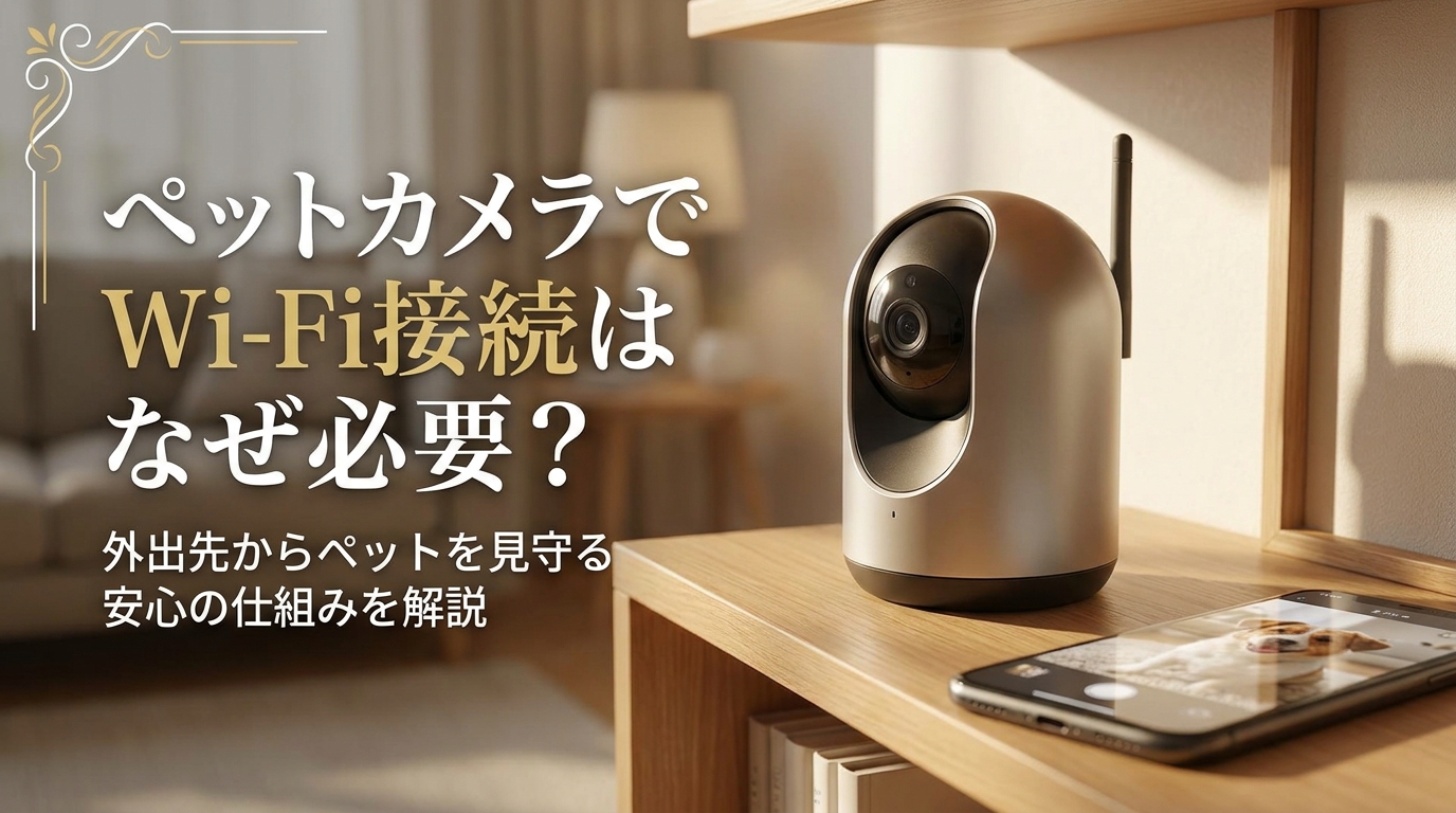 ペットカメラでWi-Fi接続はなぜ必要？