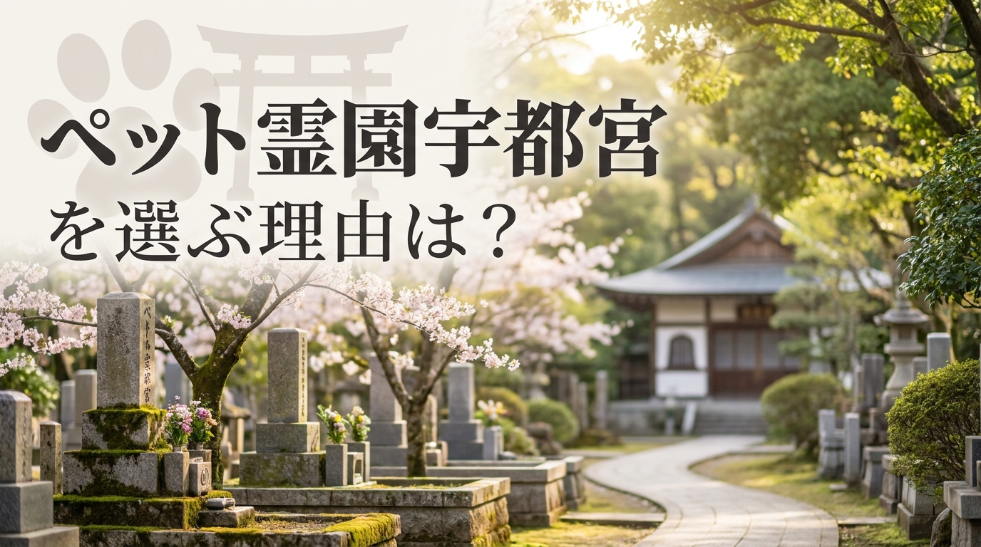 ペット霊園宇都宮を選ぶ理由は？
