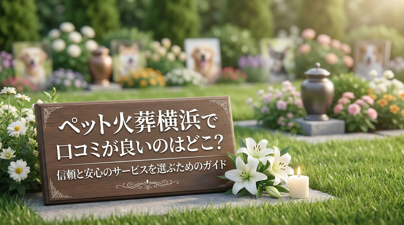 ペット火葬横浜で口コミが良いのはどこ？