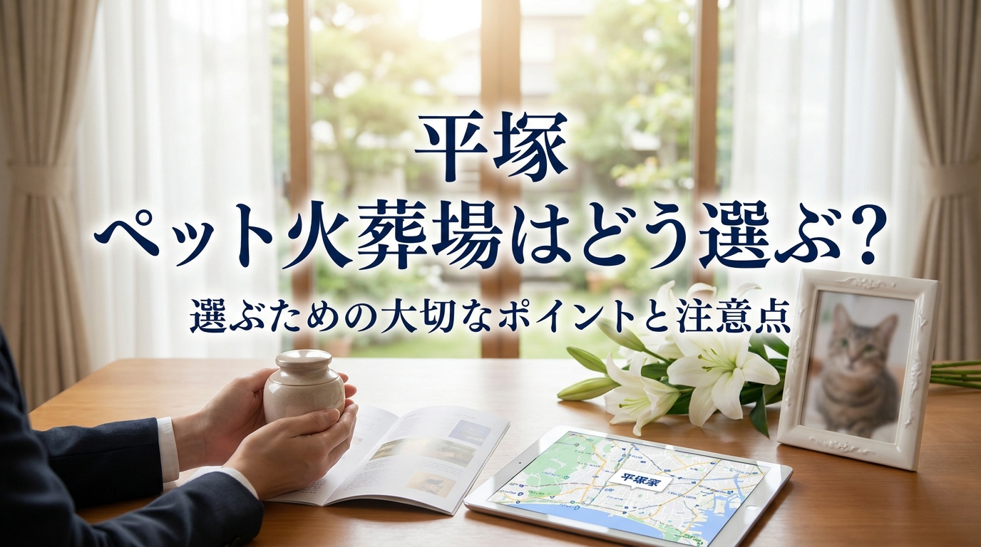 平塚 ペット火葬場はどう選ぶ？