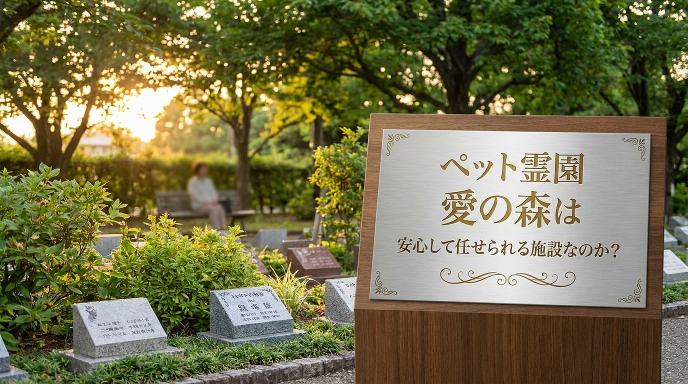 ペット霊園 愛の森は安心して任せられる施設なのか？