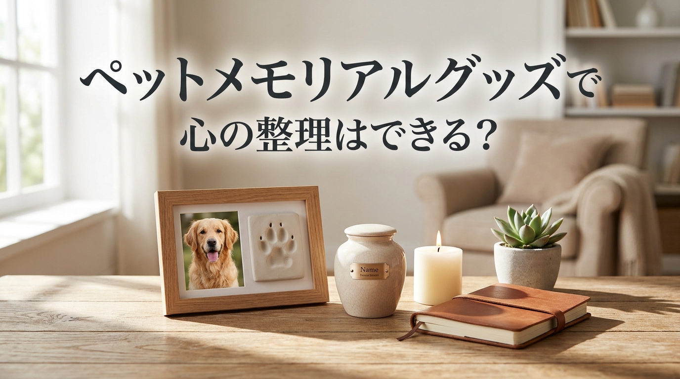 ペットメモリアルグッズで心の整理はできる？