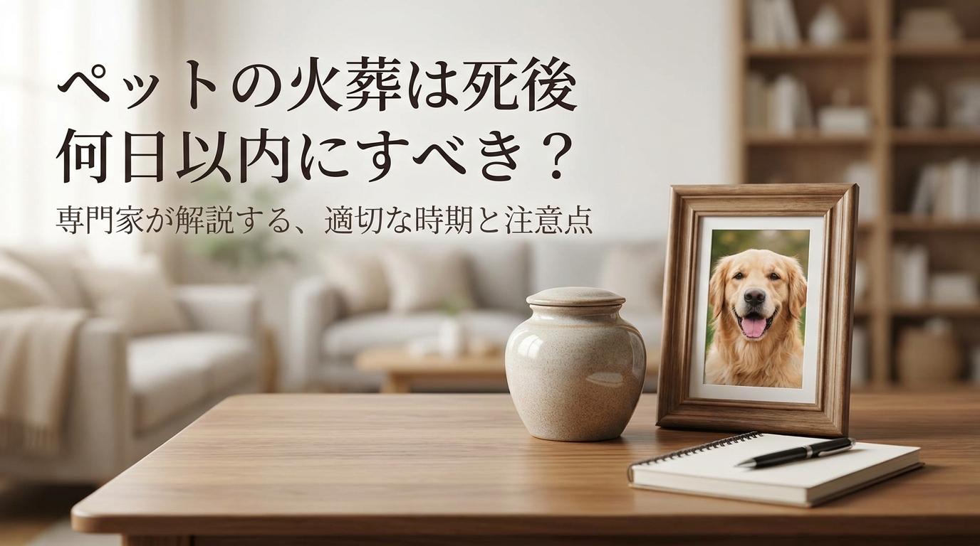 ペットの火葬は死後何日以内にすべき？