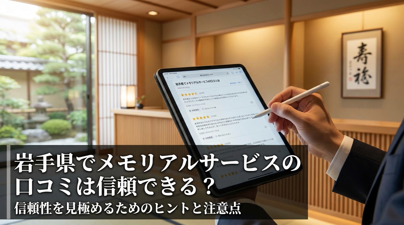 岩手県でメモリアルサービスの口コミは信頼できる？