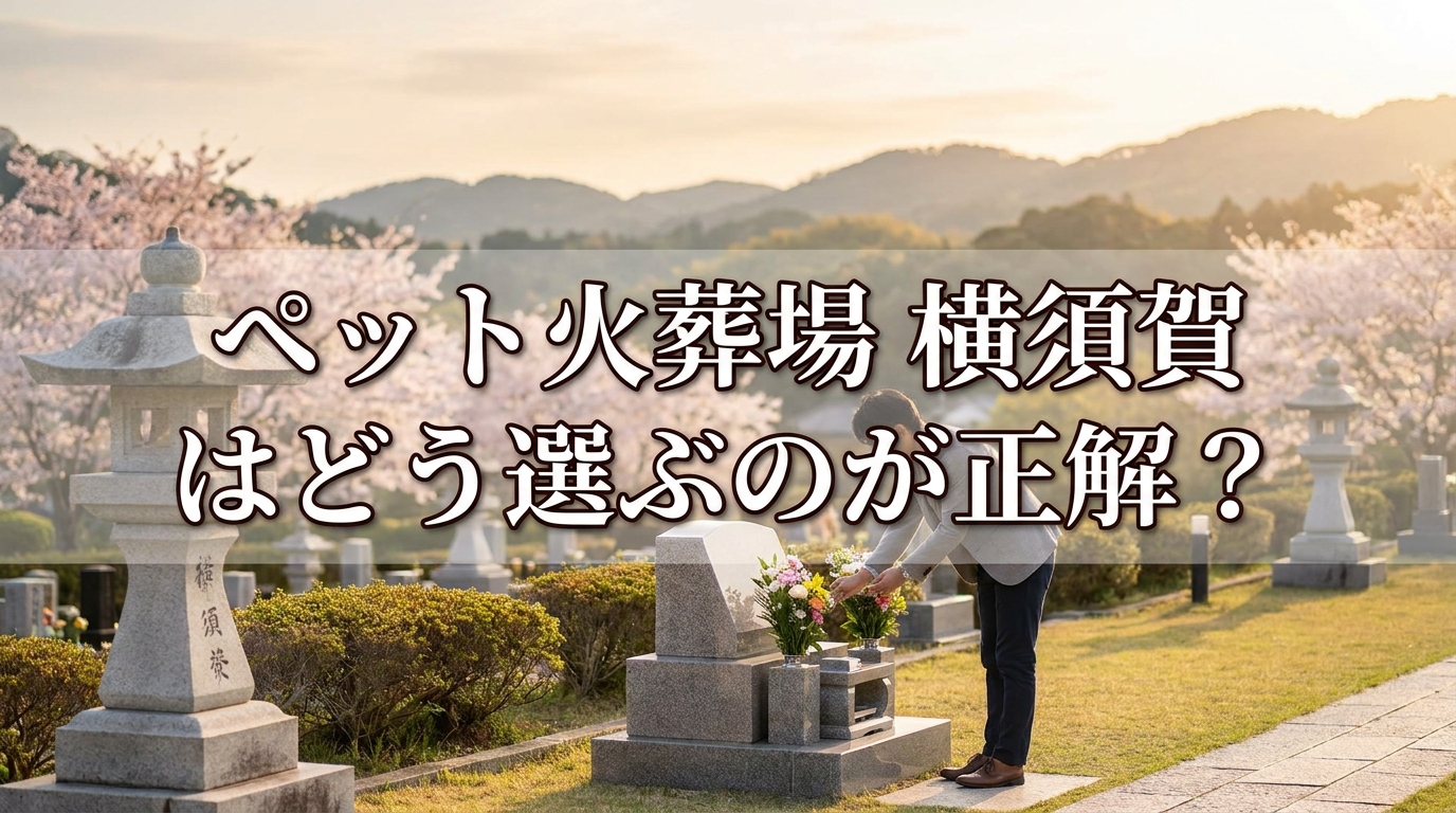 ペット火葬場 横須賀はどう選ぶのが正解？