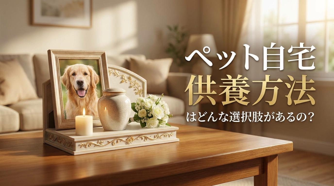 ペット自宅供養方法はどんな選択肢があるの?
