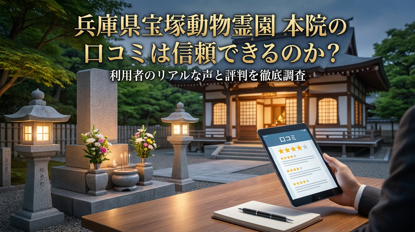 兵庫県宝塚動物霊園 本院の口コミは信頼できるのか？