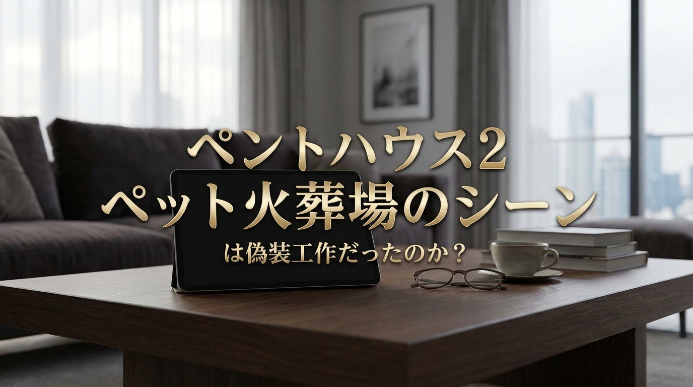 ペントハウス2 ペット火葬場のシーンは偽装工作だったのか？