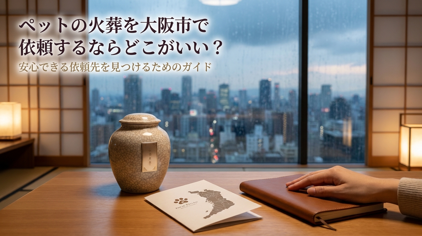 ペットの火葬を大阪市で依頼するならどこがいい?