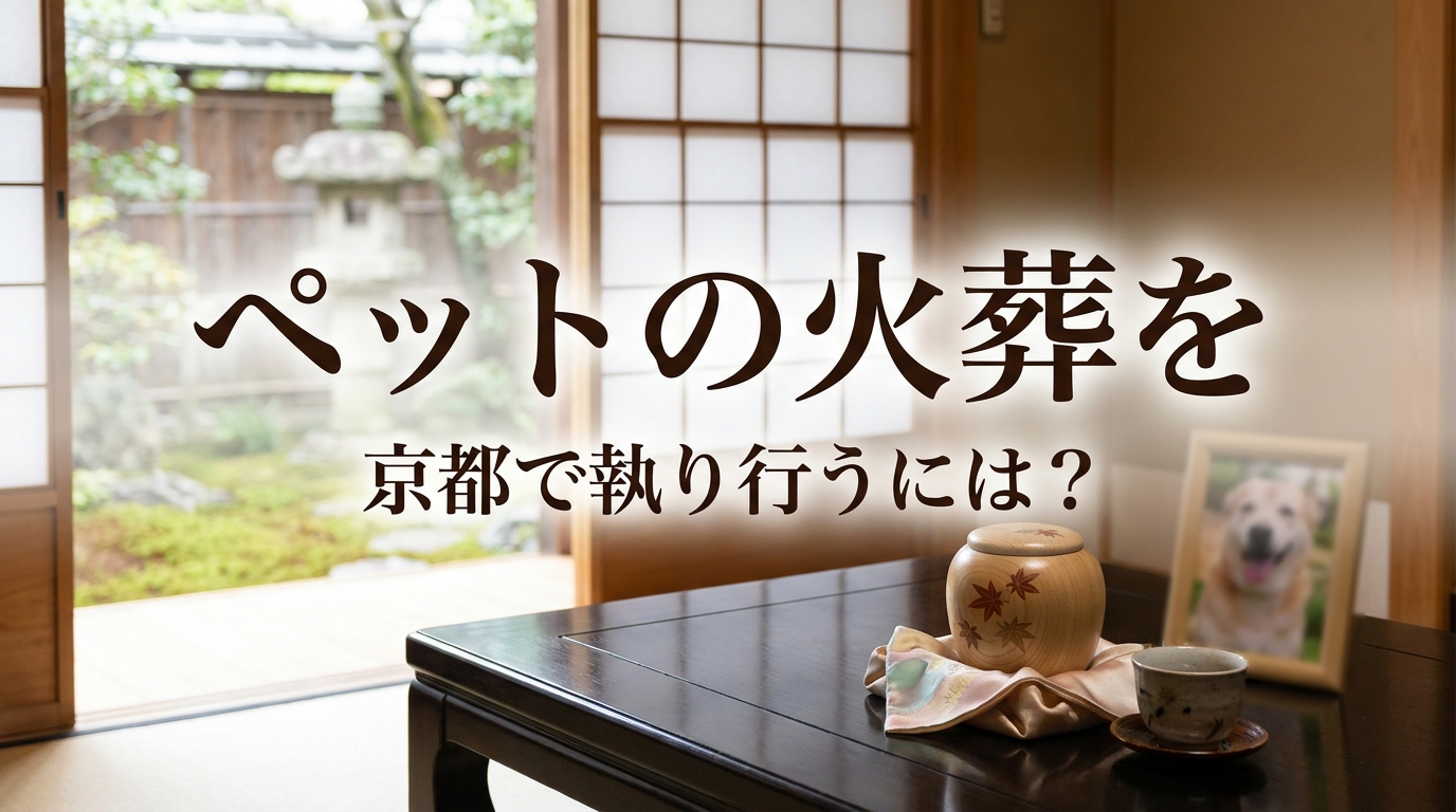 ペットの火葬を京都で執り行うには？