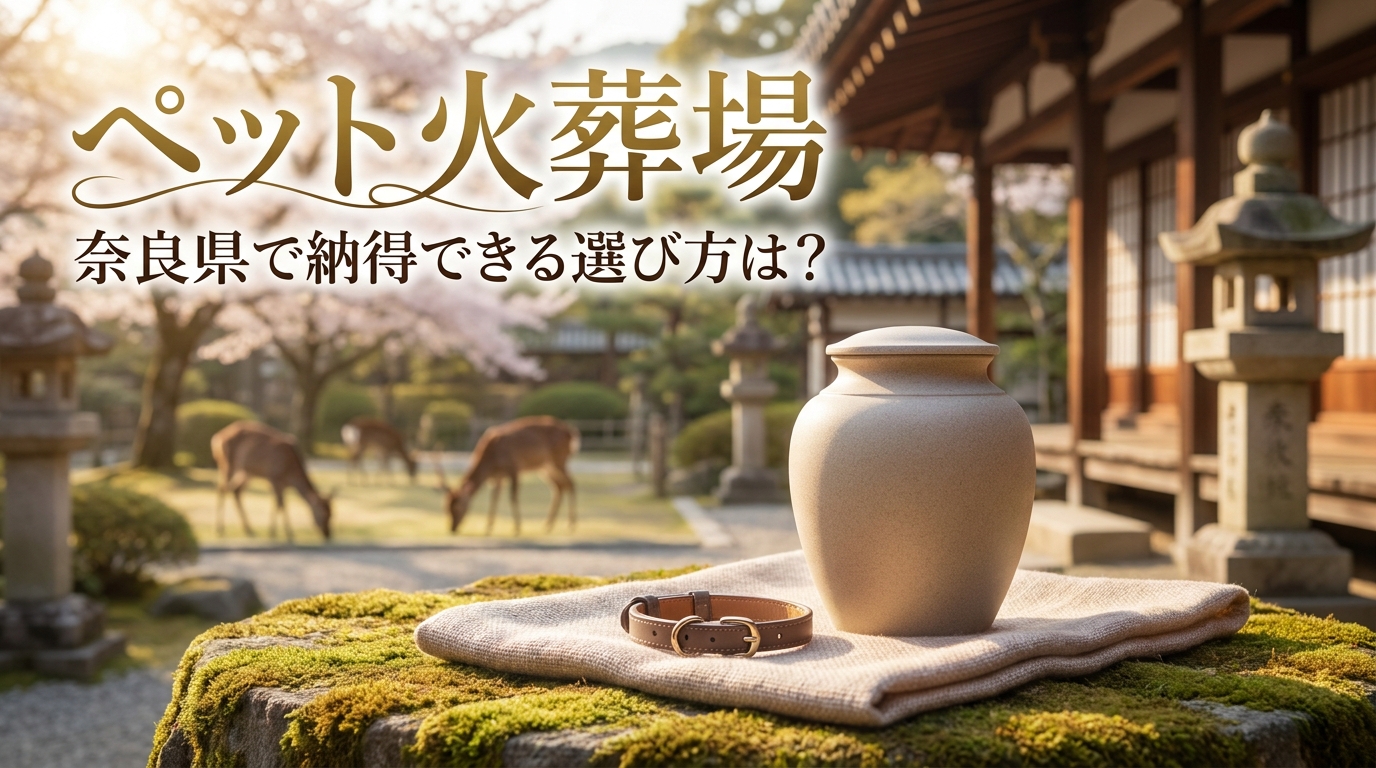 ペット火葬場 奈良県で納得できる選び方は?