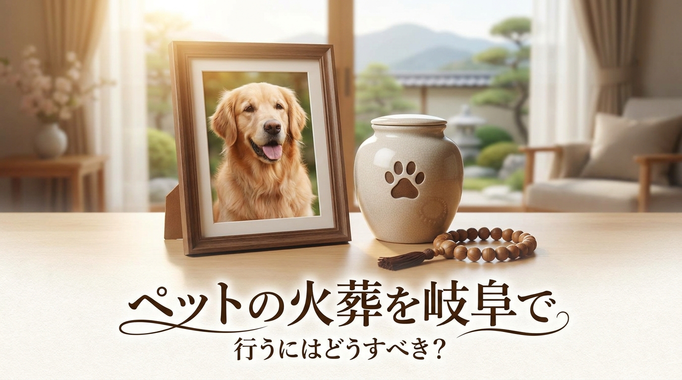 ペットの火葬を岐阜で行うにはどうすべき?
