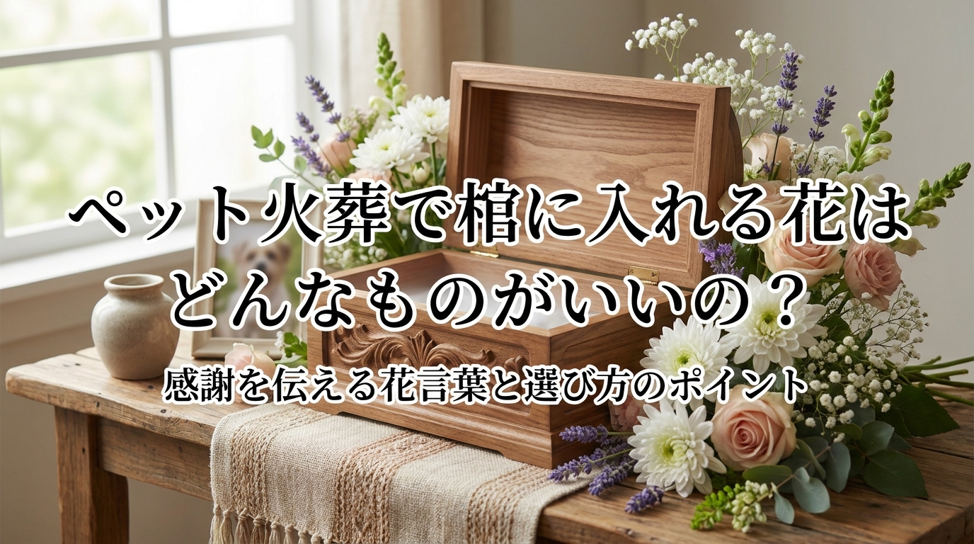 ペット火葬で棺に入れる花はどんなものがいいの？