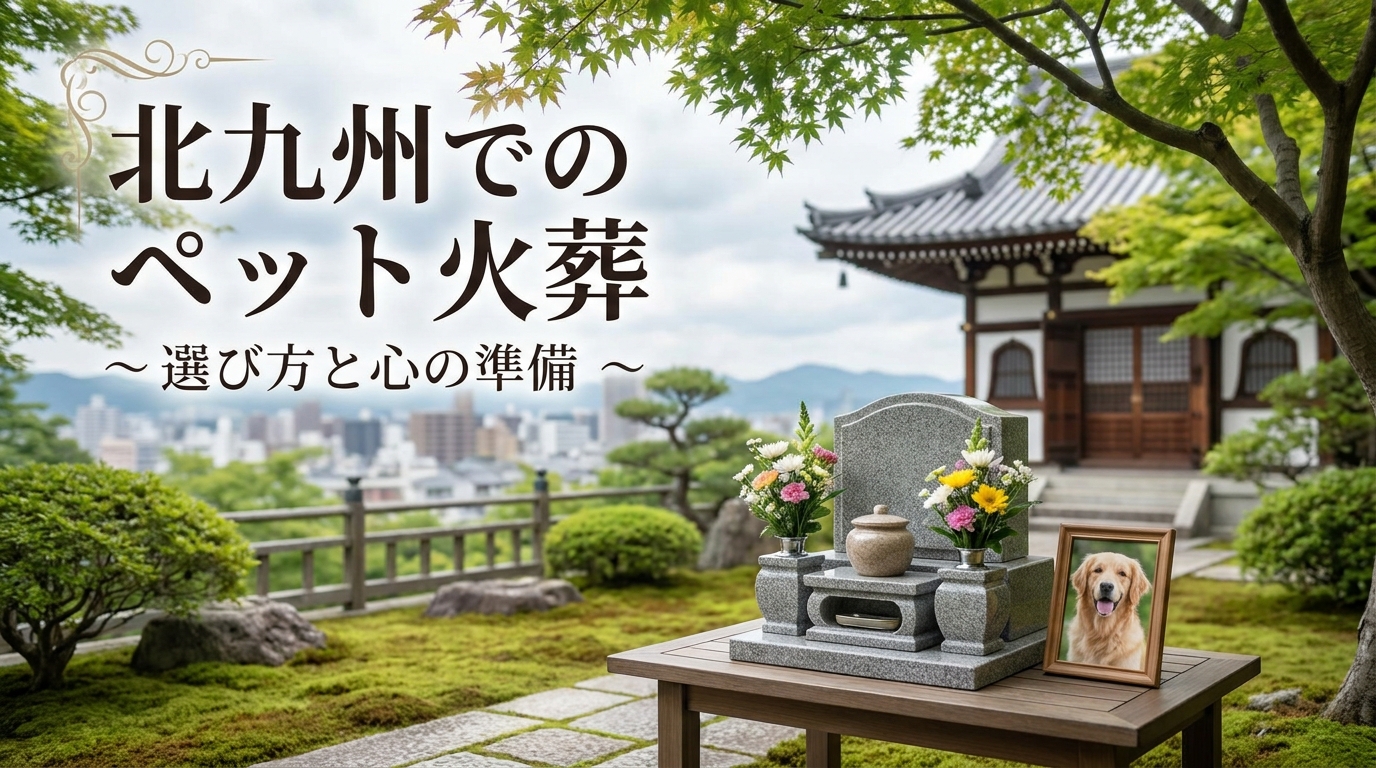 ペットの火葬を北九州で行うならどう選ぶ？