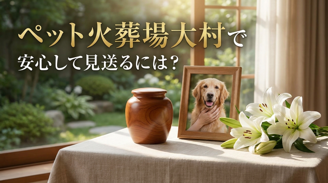 ペット火葬場大村で安心して見送るには?
