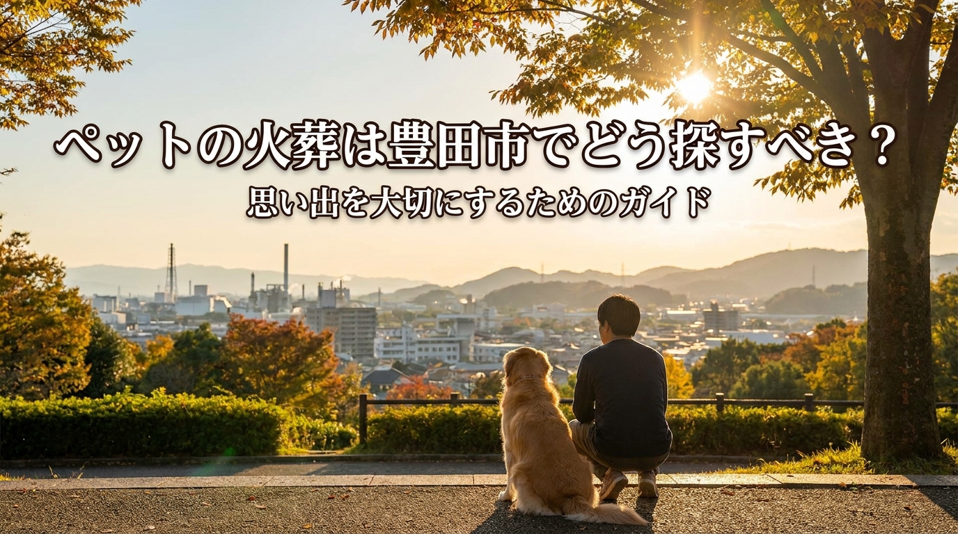 ペットの火葬は豊田市でどう探すべき?