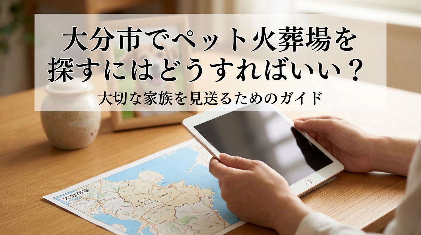 大分市でペット火葬場を探すにはどうすればいい?