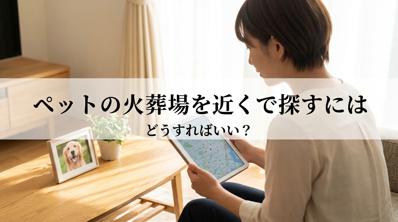ペットの火葬場を近くで探すにはどうすればいい？