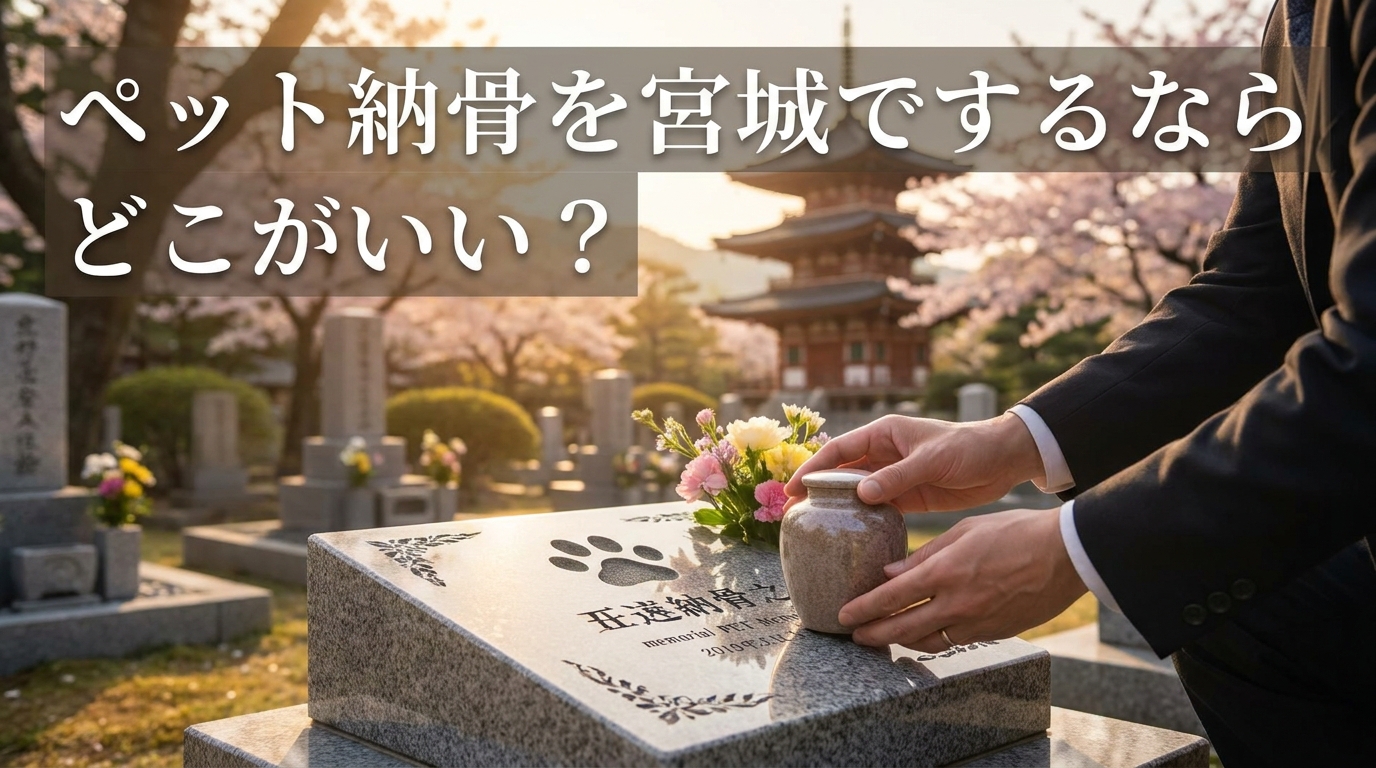 ペット納骨を宮城でするならどこがいい?