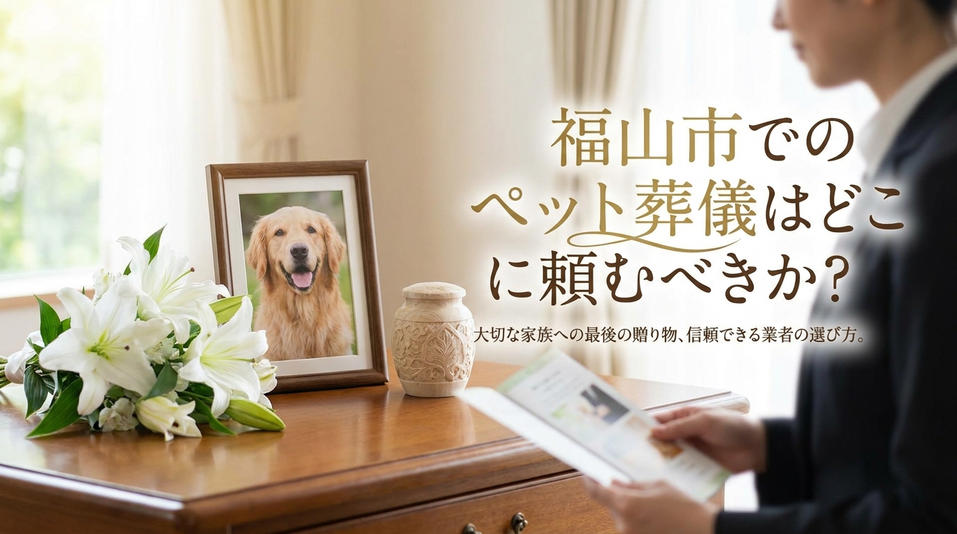 福山市でのペット葬儀はどこに頼むべきか？